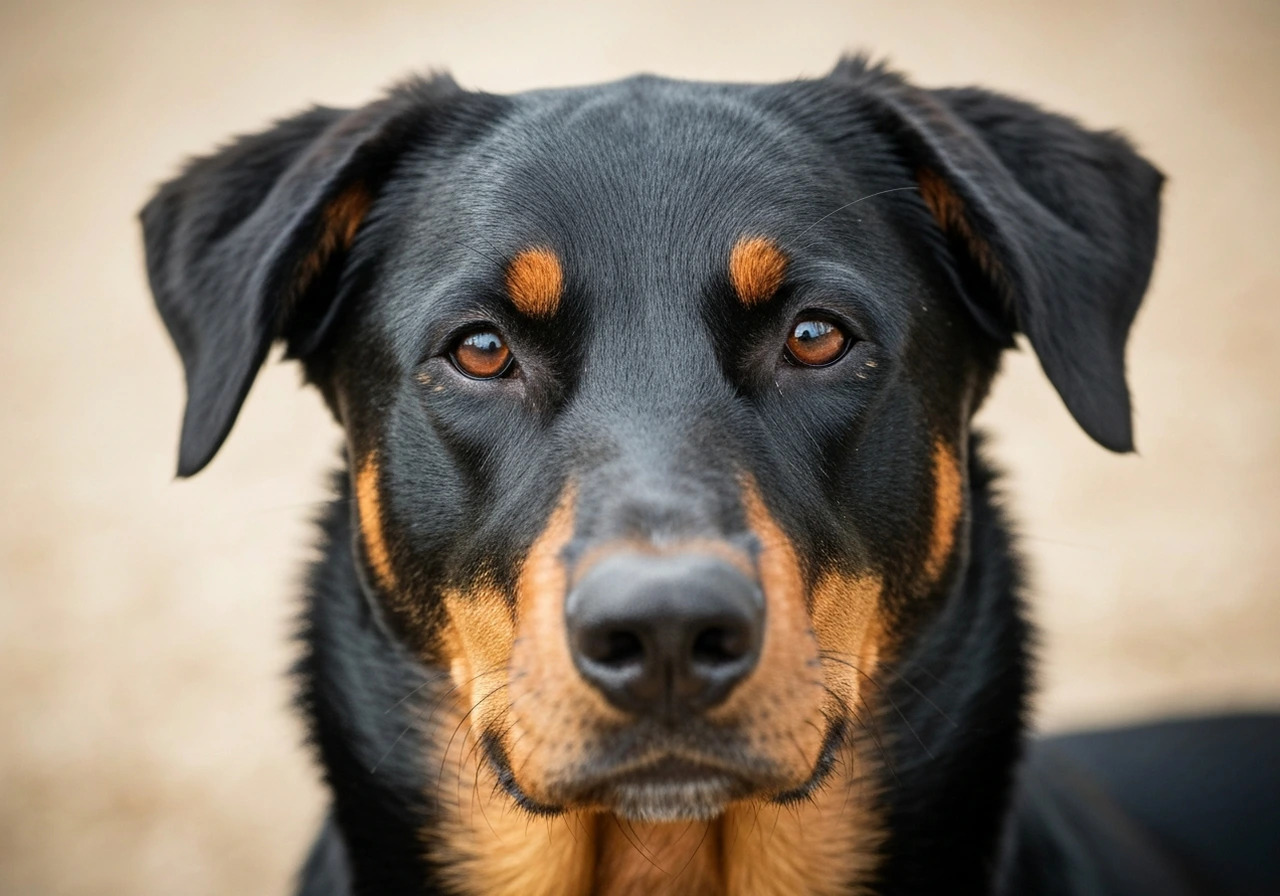 Working breed dog close-up portrait showing the type of head structure and expression that championship judges evaluate in seconds